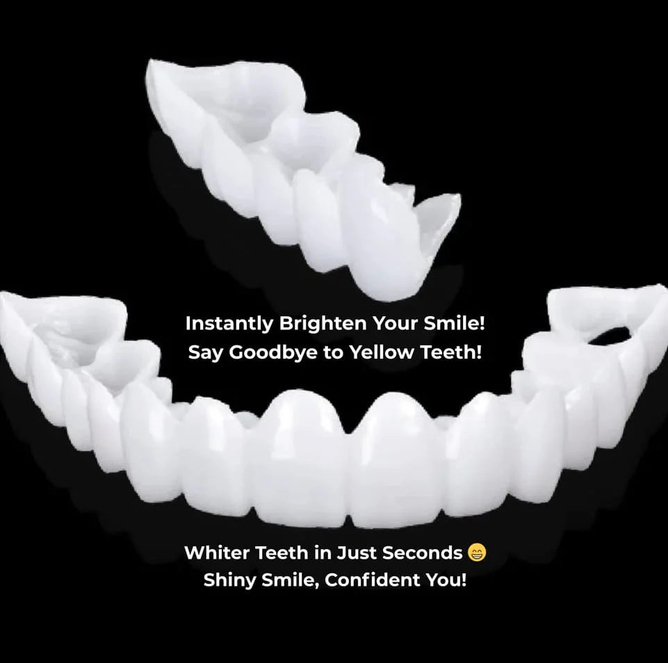 Instant Teeth Whitening Cover – Natural Veneer Tooth Cap for Perfect Smile | Reusable Fake Teeth
