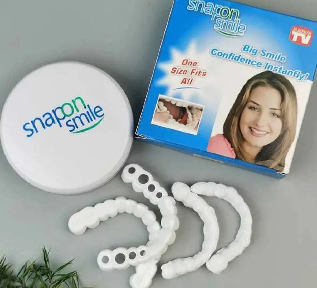 Instant Teeth Whitening Cover – Natural Veneer Tooth Cap for Perfect Smile | Reusable Fake Teeth