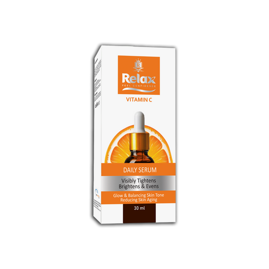 Relax UK Vitamin C Face Serum 30ml glow & balancing Skin Tone, Reducing Skin Aging